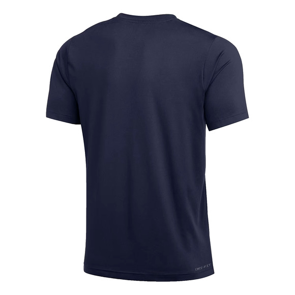 New Nike Michigan Wolverines Jordan Football Navy Blue Short Sleeve Shirt Men L - Picture 4 of 8